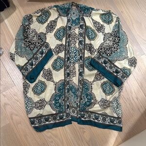 Patterned Michael Stars Kimono One Size Fits All